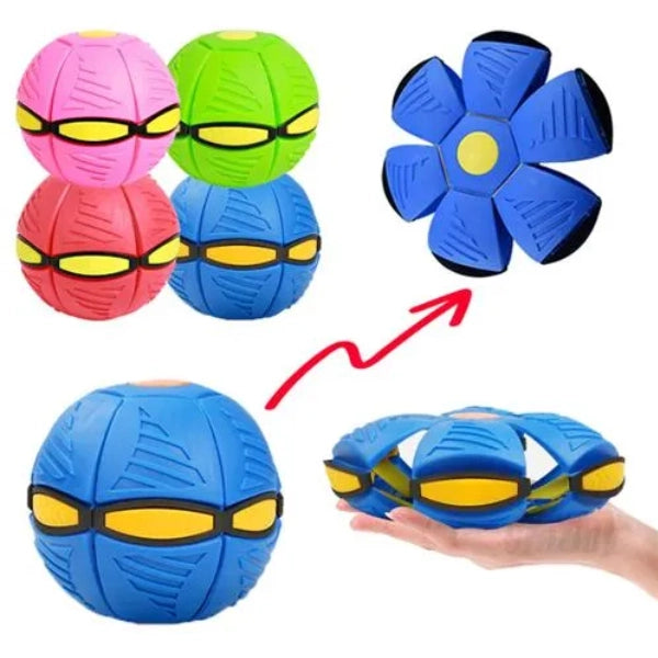 Bola Mágica 2 em 1 com LED – Vira Disco Voador