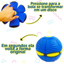 Bola Mágica 2 em 1 com LED – Vira Disco Voador