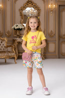 Conjunto Camila SHORT ESTAMPADO CONFORTÁVEL + CAMISETA MODERNA