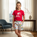 Conjunto Camila SHORT ESTAMPADO CONFORTÁVEL + CAMISETA MODERNA