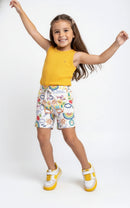 Conjunto Luana SHORT ESTAMPADO CONFORTÁVEL + CAMISETA CANELADA