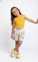 Conjunto Luana SHORT ESTAMPADO CONFORTÁVEL + CAMISETA CANELADA