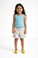Conjunto Luana SHORT ESTAMPADO CONFORTÁVEL + CAMISETA CANELADA