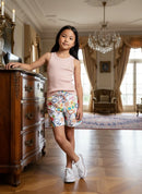 Conjunto Luana SHORT ESTAMPADO CONFORTÁVEL + CAMISETA CANELADA