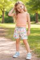 Conjunto Luana SHORT ESTAMPADO CONFORTÁVEL + CAMISETA CANELADA