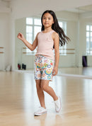 Conjunto Luana SHORT ESTAMPADO CONFORTÁVEL + CAMISETA CANELADA