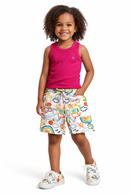Conjunto Luana SHORT ESTAMPADO CONFORTÁVEL + CAMISETA CANELADA