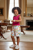 Conjunto Luana SHORT ESTAMPADO CONFORTÁVEL + CAMISETA CANELADA