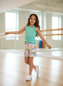 Conjunto Luana SHORT ESTAMPADO CONFORTÁVEL + CAMISETA CANELADA