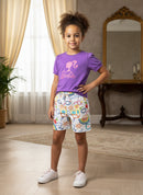 Conjunto Camila SHORT ESTAMPADO CONFORTÁVEL + CAMISETA MODERNA