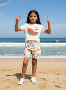 Conjunto Camila SHORT ESTAMPADO CONFORTÁVEL + CAMISETA MODERNA