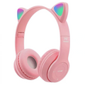 FONE DE OUVIDO GATINHO - Bluetooth e design de orelhas de gatinho com LED