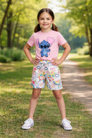 Conjunto Camila SHORT ESTAMPADO CONFORTÁVEL + CAMISETA MODERNA