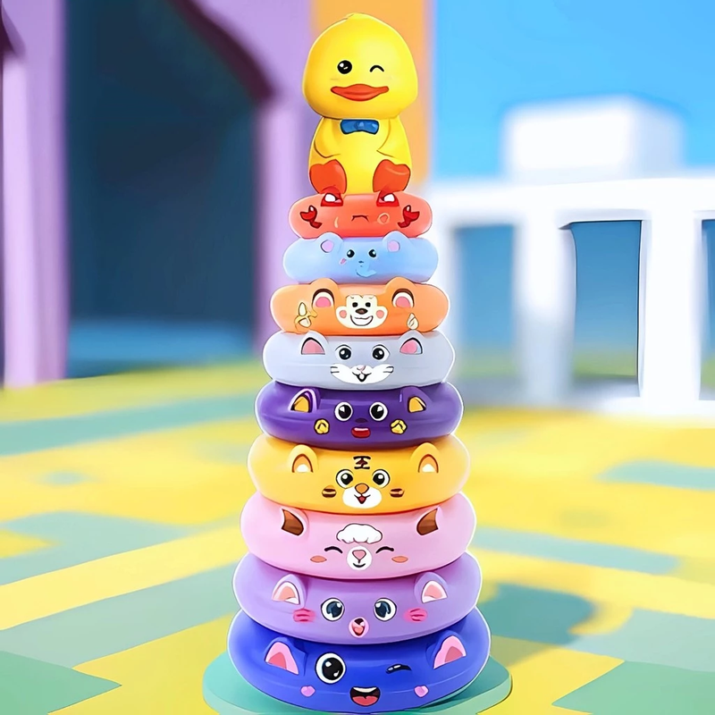 Torre Interativa de Empilhar – Diversão que ensina!