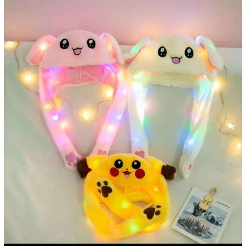 Touca Pelúcia Divertida com LED