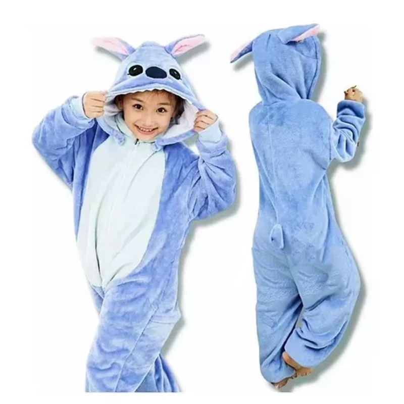 PROMOÇÃO Pijama Kigurumi Stitch Pikachu Charmander Dino Angel Sonic Panda