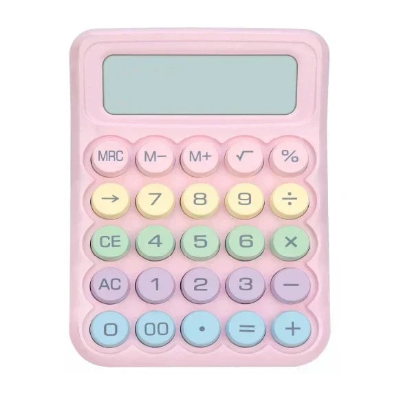 Calculadora Colorida Morandi De 12 Dígitos Mecânico De Ponto Grande infantil Escola Estudante Estudante