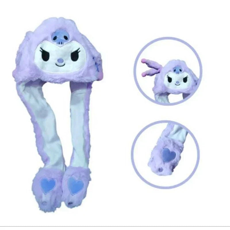 Touca Pelúcia Divertida com LED