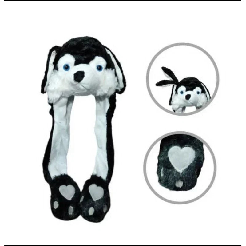 Touca Pelúcia Divertida com LED