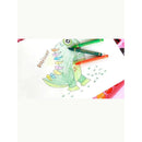 Estojo Maleta de Pintura Infantil - Kits de 24 a 150 Peças com Canetinhas, Giz, Lápis e Desenhos para Colorir