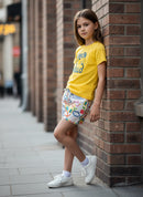 Conjunto Camila SHORT ESTAMPADO CONFORTÁVEL + CAMISETA MODERNA