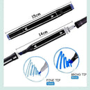 Marcador de ponta dupla oleosa de 24/36/48/60/80 cores, material escolar para estudantes, papelaria